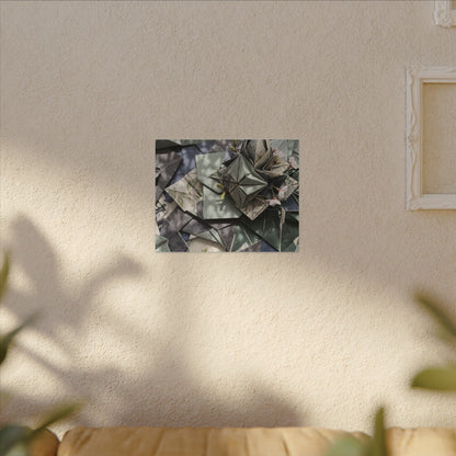 Shibui Paper Fold Canvas Art - Japandi Japanese Pattern