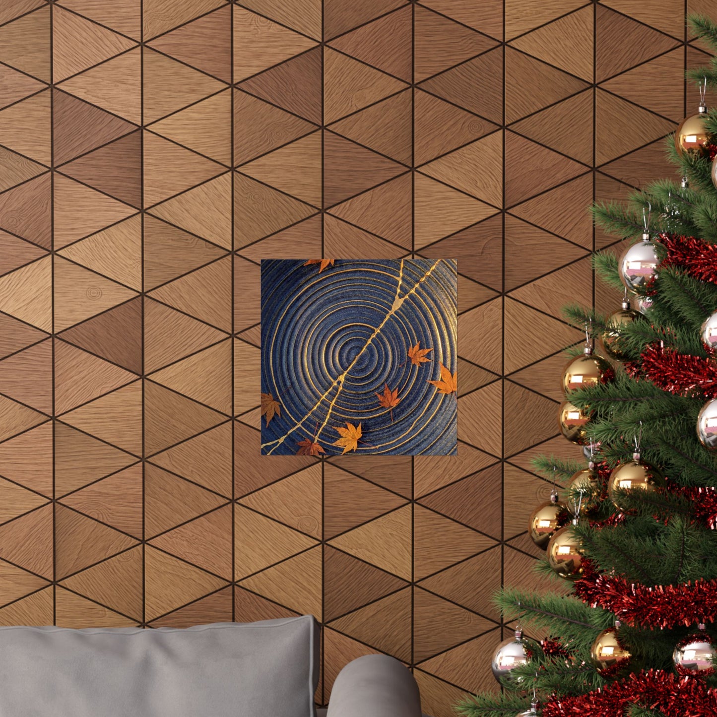 Datsuzoku Water Ripple Wall Art Print - Kintsugi Gold Repair