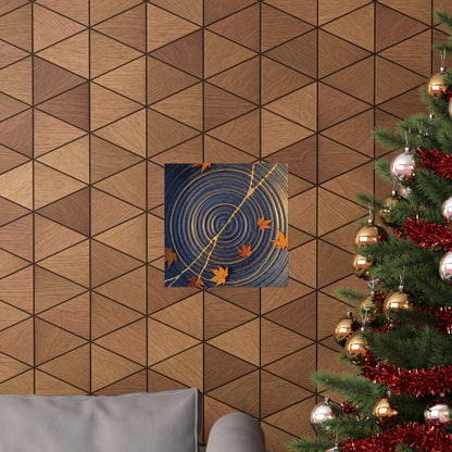 Datsuzoku Water Ripple Wall Art Print - Kintsugi Gold Repair