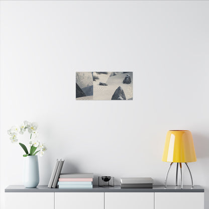 Seijaku Rock Garden Canvas Art - Zen Ukiyo E Inspired