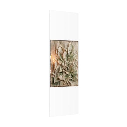 Japandi Paper Fold in Candlelight | Texture Canvas Art