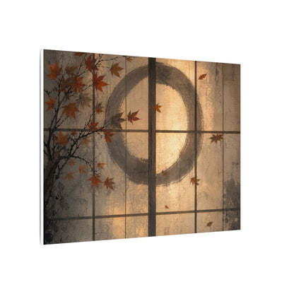 Shoji Screen Texture Canvas Art | Earthy Japandi Art
