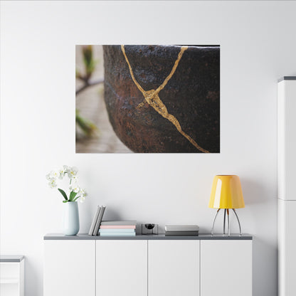 Dawn Tea Ceremony Canvas Art - Kintsugi Mono No Aware