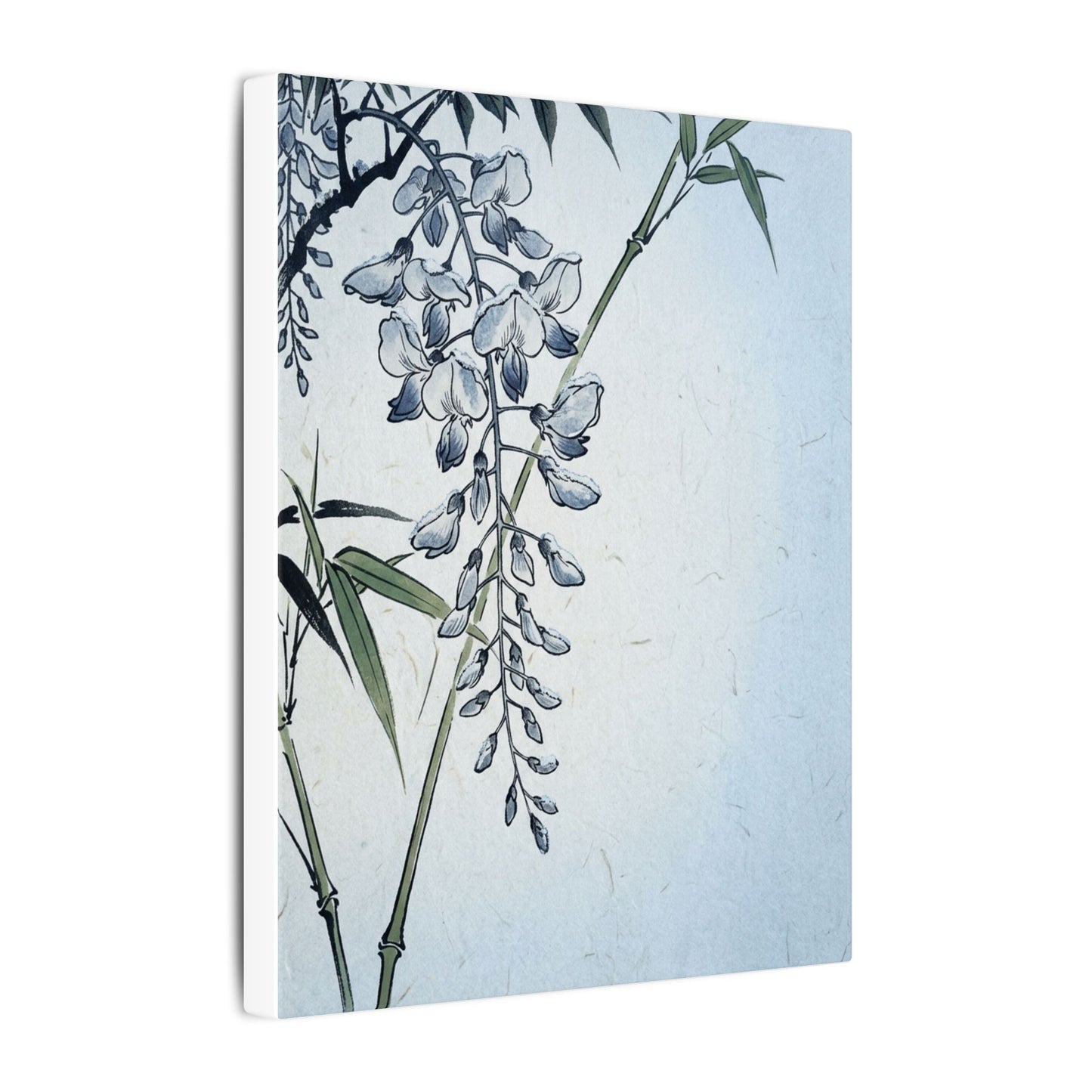 Zen Wisteria in Moonlight | Ukiyo E Inspired Canvas Art