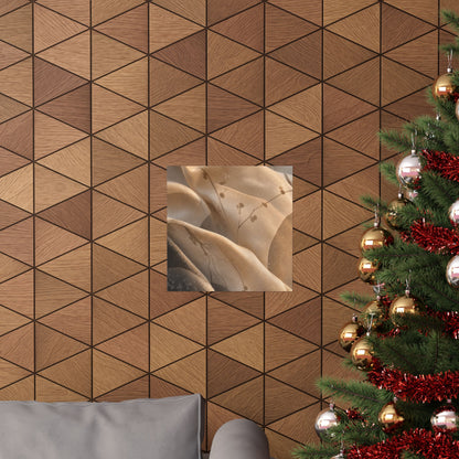 Silk Drape Winter Wall Art Print | Japandi Cozy Design