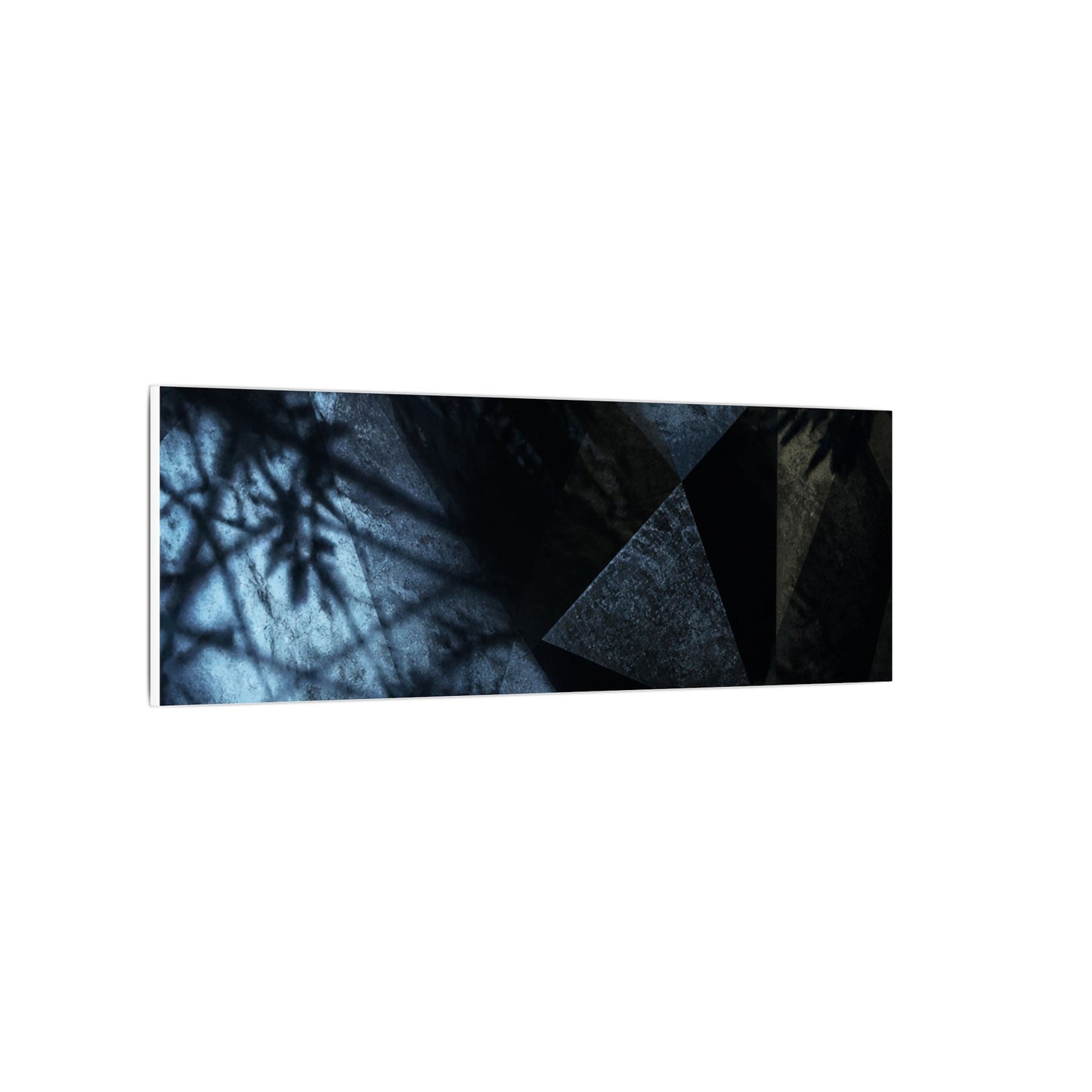 Shadow Play Winter Canvas Art | Dark Japandi Luxurious Design