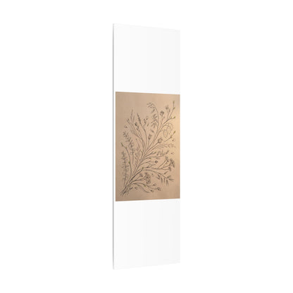 Dried Flowers Canvas Art | Spring Japandi Minimal Line Art