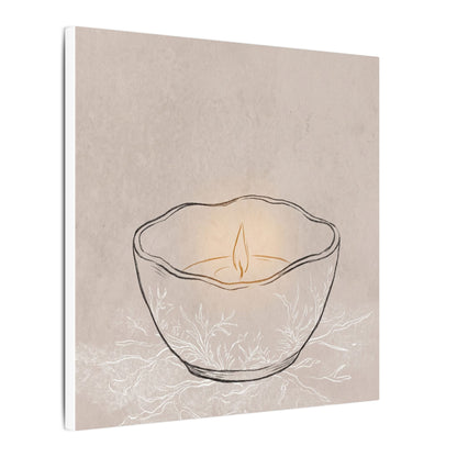 Ceramic Bowl Minimal Line Canvas Art | Neutral Japandi Art