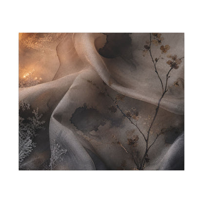 Japandi Silk Drape in Candlelight | Watercolor Canvas Art