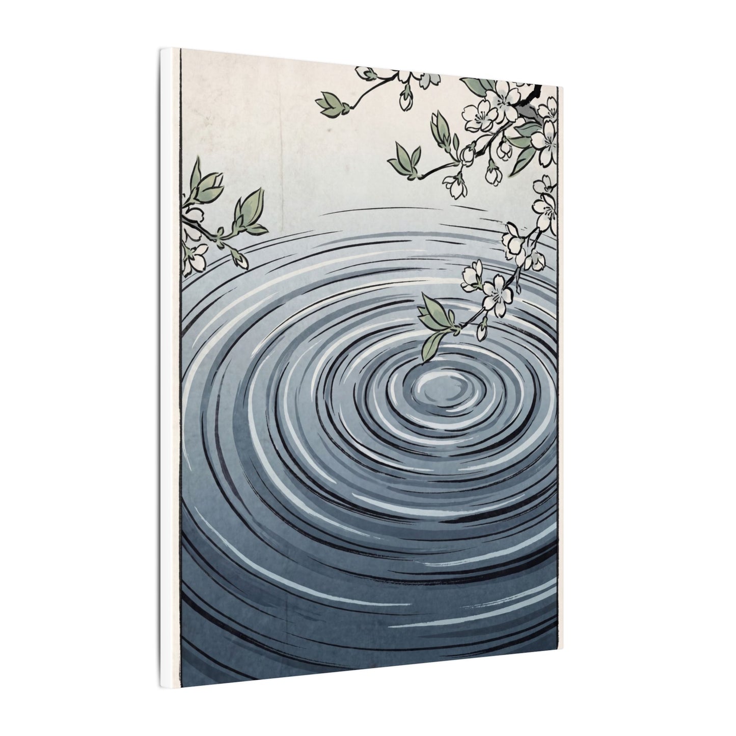 Calm Water Ripple Canvas Art - Ukiyo E Inspired Zen