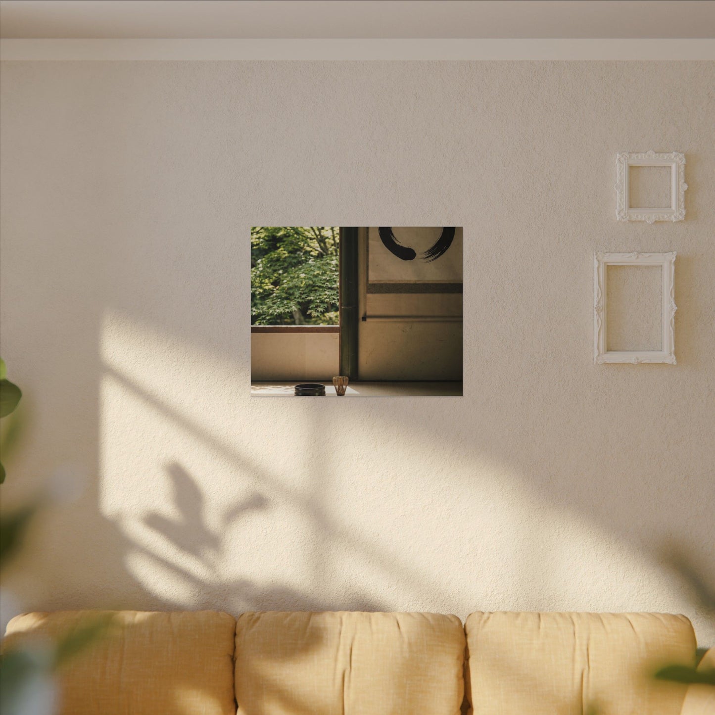 Tea Ceremony Enso Canvas Art | Serene Zen Art