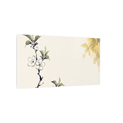 Kanso Cherry Blossom Canvas Art - Zen Sumi E
