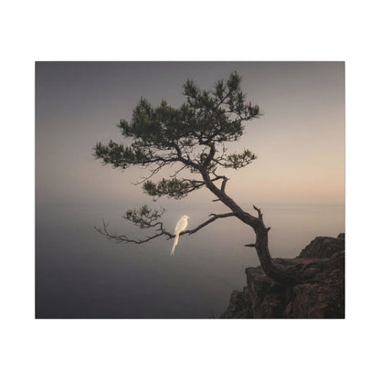 Dawn Pine Tree Canvas Art - Dark Japandi Datsuzoku