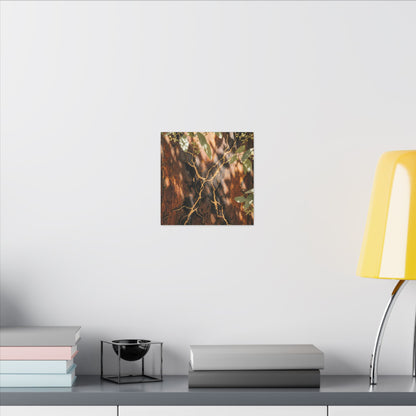 Kanso Rust Patina Canvas Art - Kintsugi Gold Vein