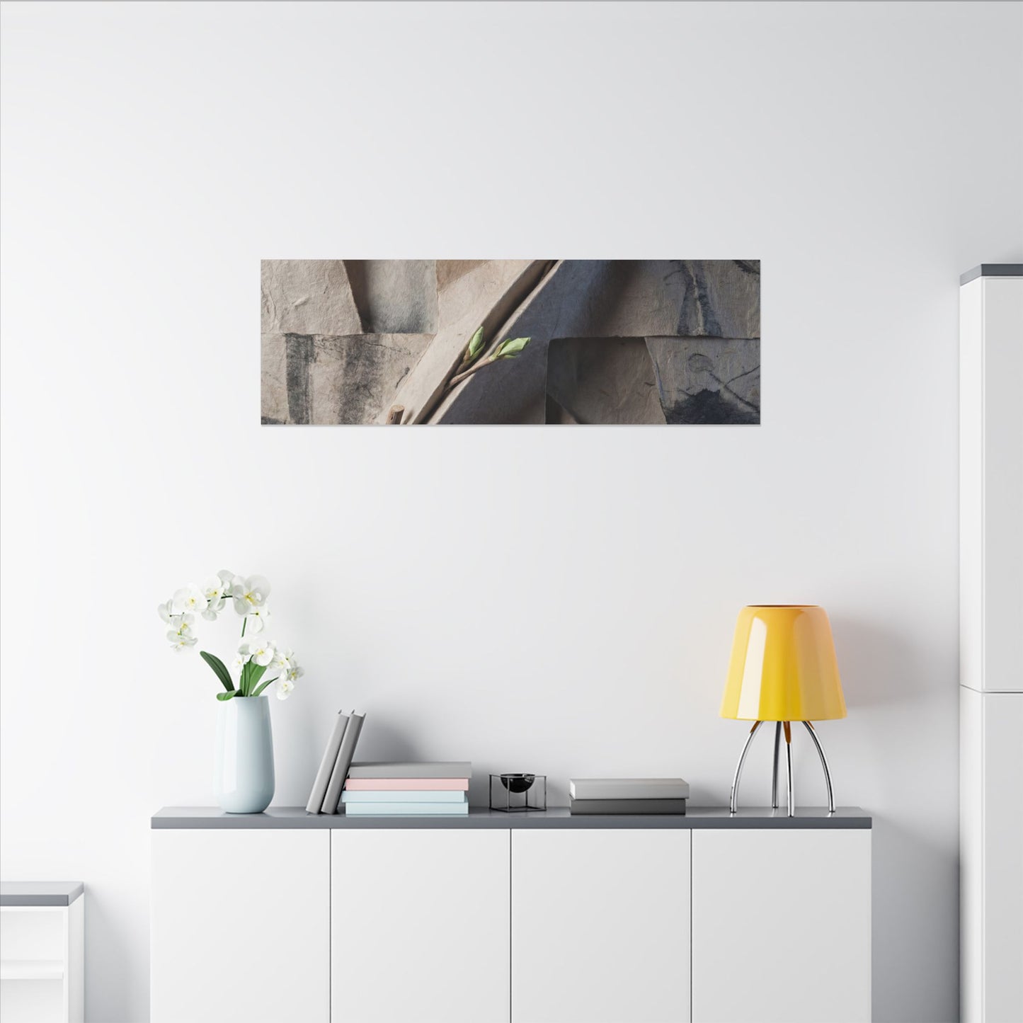 Paper Fold Canvas Art | Spring Japandi Japanese Pattern Art