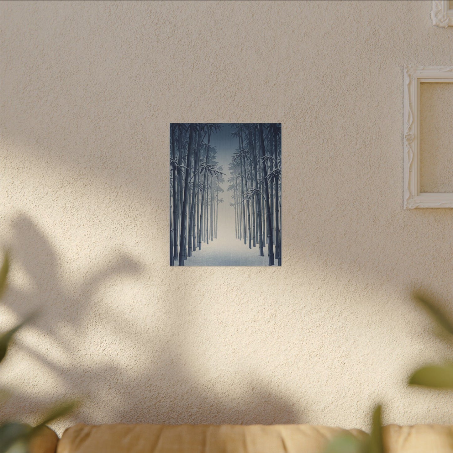 Bamboo Grove Canvas Art | Winter Zen Ukiyo E Inspired Art