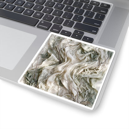 Silk Drape Texture Sticker | Elegant Japandi Art