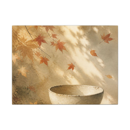 Japandi Ceramic Bowl in Dappled | Watercolor Canvas Art
