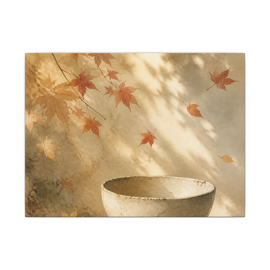 Japandi Ceramic Bowl in Dappled | Watercolor Canvas Art