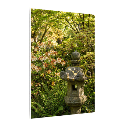 Spring Stone Lantern Gold Repair Canvas Art | Beautiful Decor