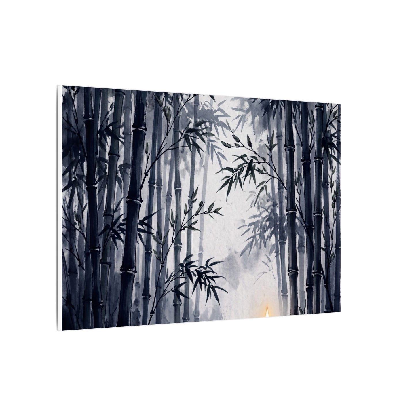 Tranquil Bamboo Grove Canvas Art - Sumi E Zen