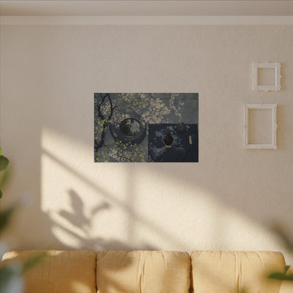 Spring Incense Smoke Ukiyo E Inspired Canvas Art | Tranquil Decor