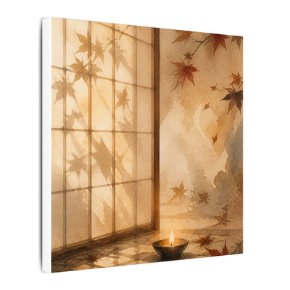 Candlelight Shoji Screen Canvas Art - Japandi Ma