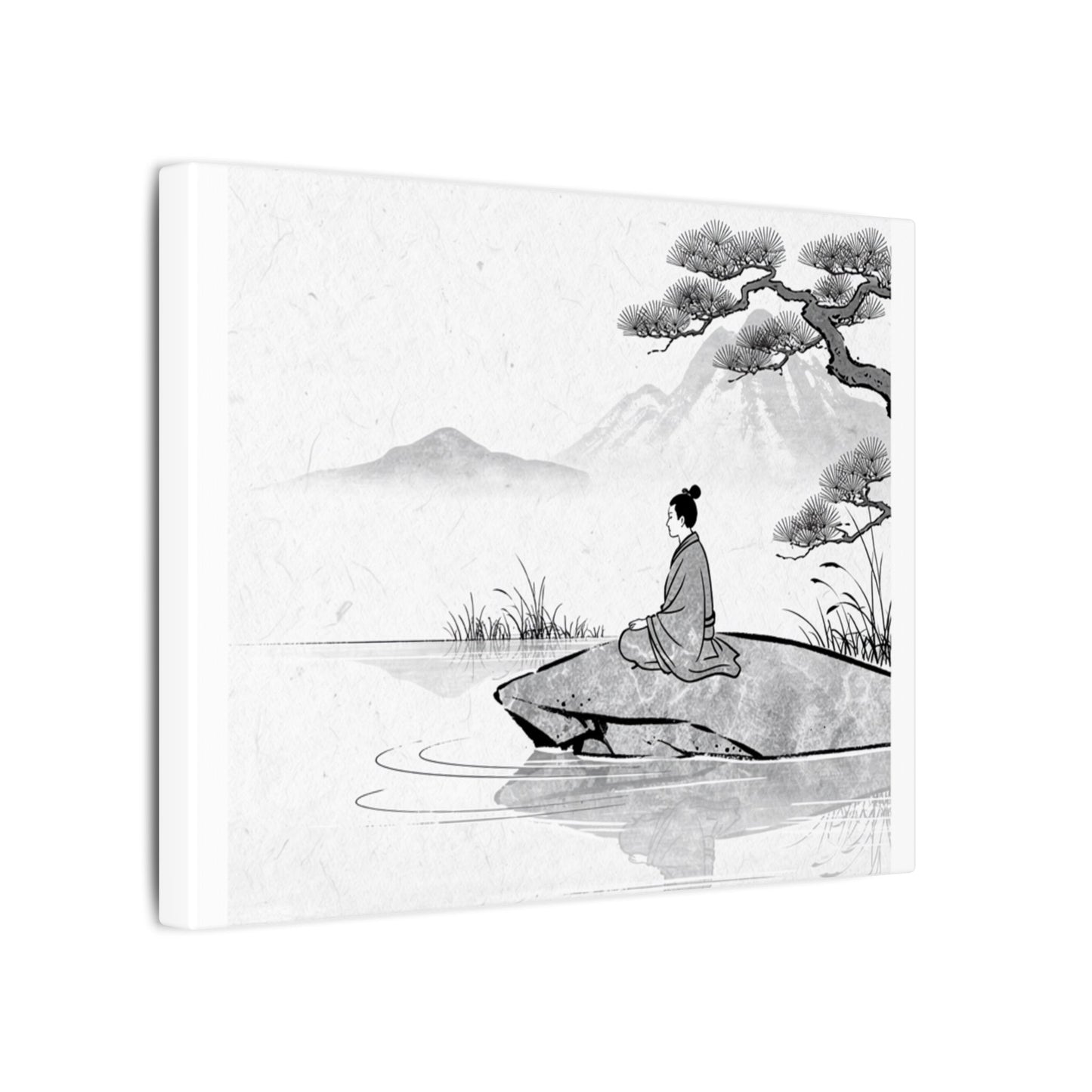 Meditation Harmonious Zen Ukiyo-e Canvas Art