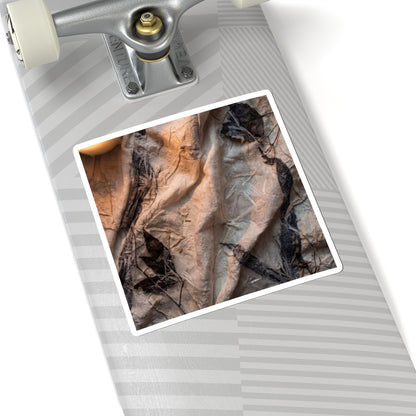 Japandi Silk Drape in Candlelight | Texture Sticker Art Print