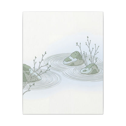 Moonlight Rock Garden Canvas Art - Japandi Ma
