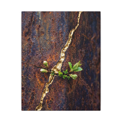 Overcast Rust Patina Canvas Art - Kintsugi Datsuzoku