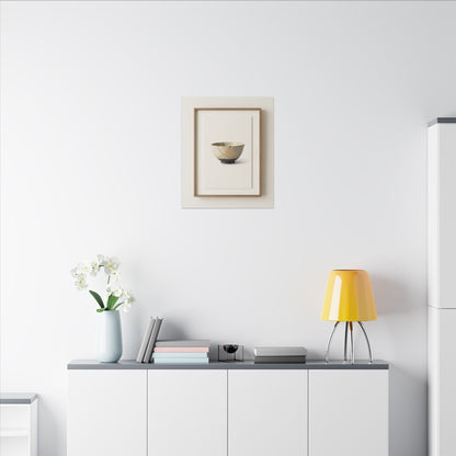 Kintsugi Charcoal Canvas Art