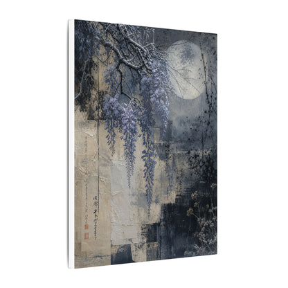 Winter Wisteria Texture Canvas Art | Elegant Decor