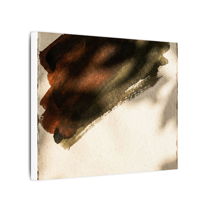 Ink Brushstroke Canvas Art | Summer Dark Japandi Moody Minimal Art