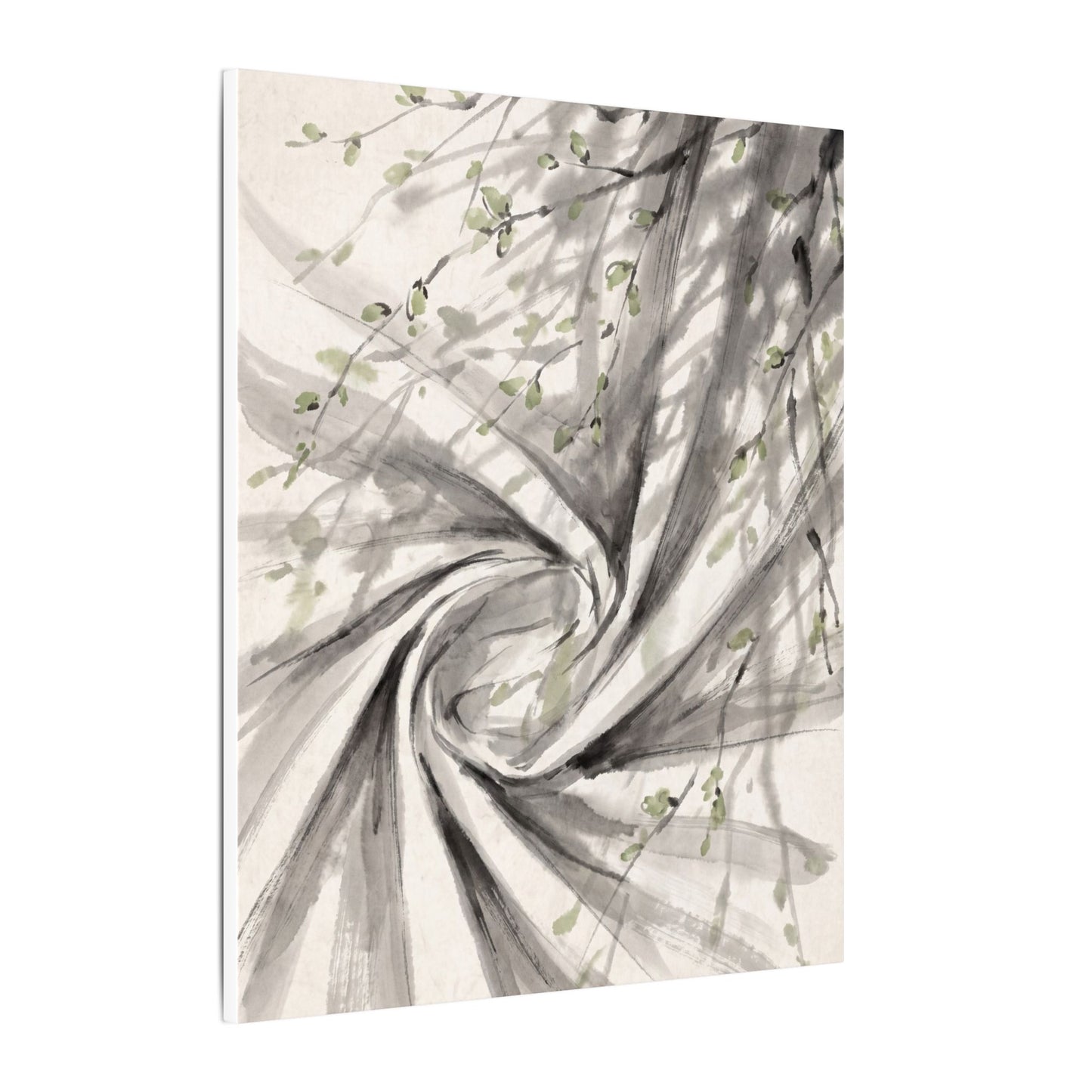 Silk Drape Spring Canvas Art | Zen Contemplative Design