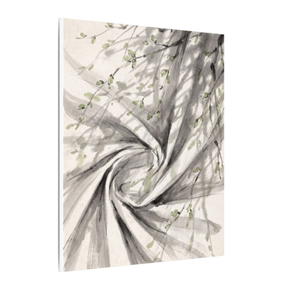 Silk Drape Spring Canvas Art | Zen Contemplative Design