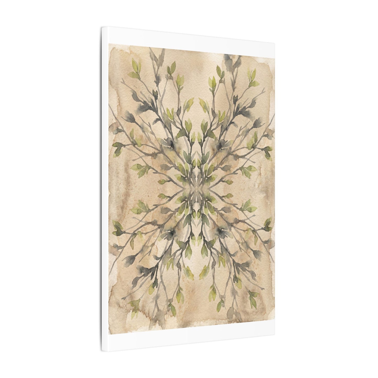 Shibui Shadow Play Canvas Art - Japandi Watercolor