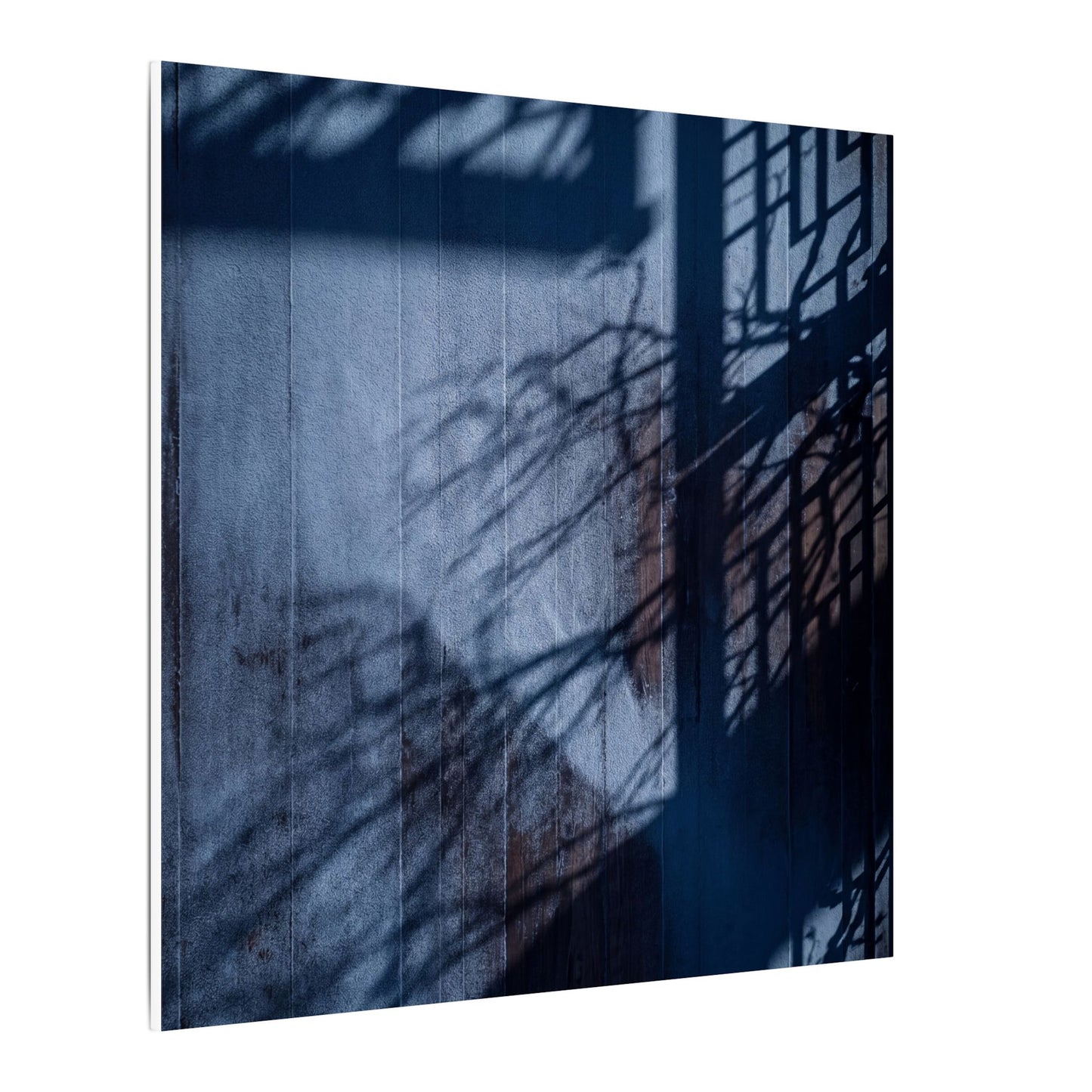 Shadow Play Moody Minimal Canvas Art | Moody Dark Japandi Art