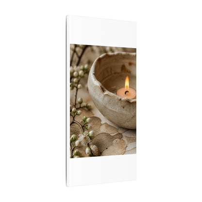 Kanso Ceramic Bowl Canvas Art - Japandi Watercolor