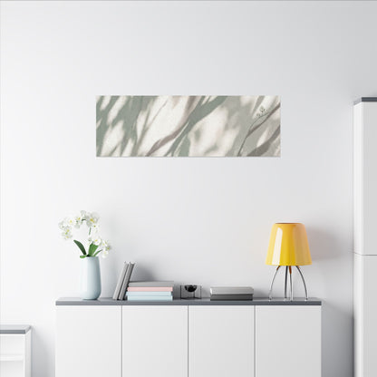 Japandi Shadow Play in Dappled | Japanese Pattern Canvas Art