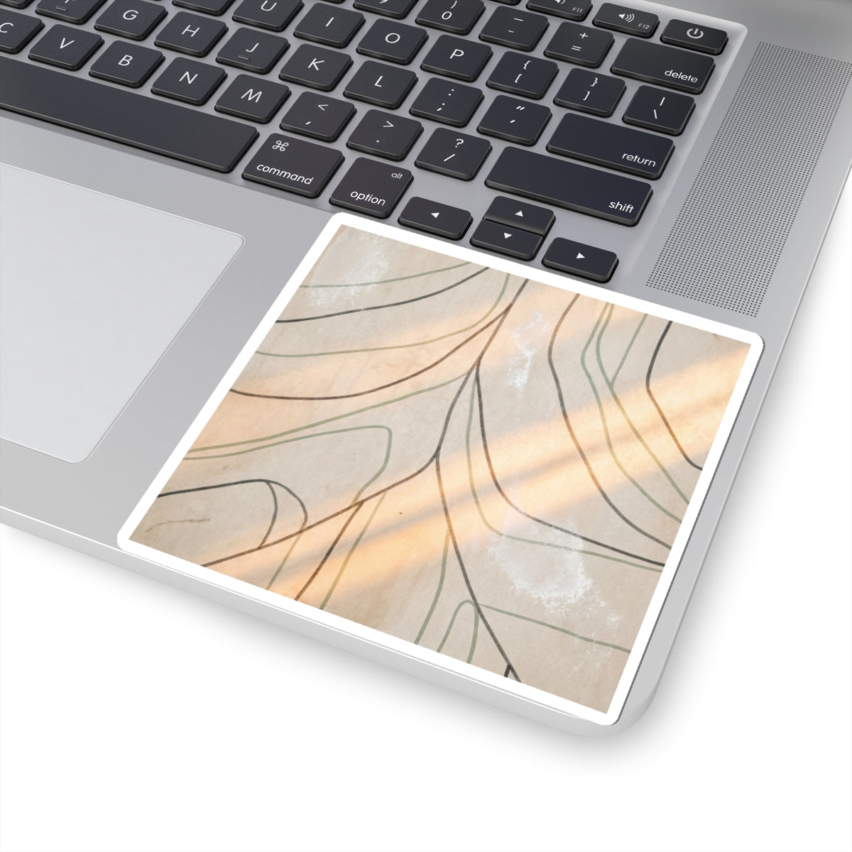 Golden Hour Shoji Screen Sticker - Japandi Kanso Art Print