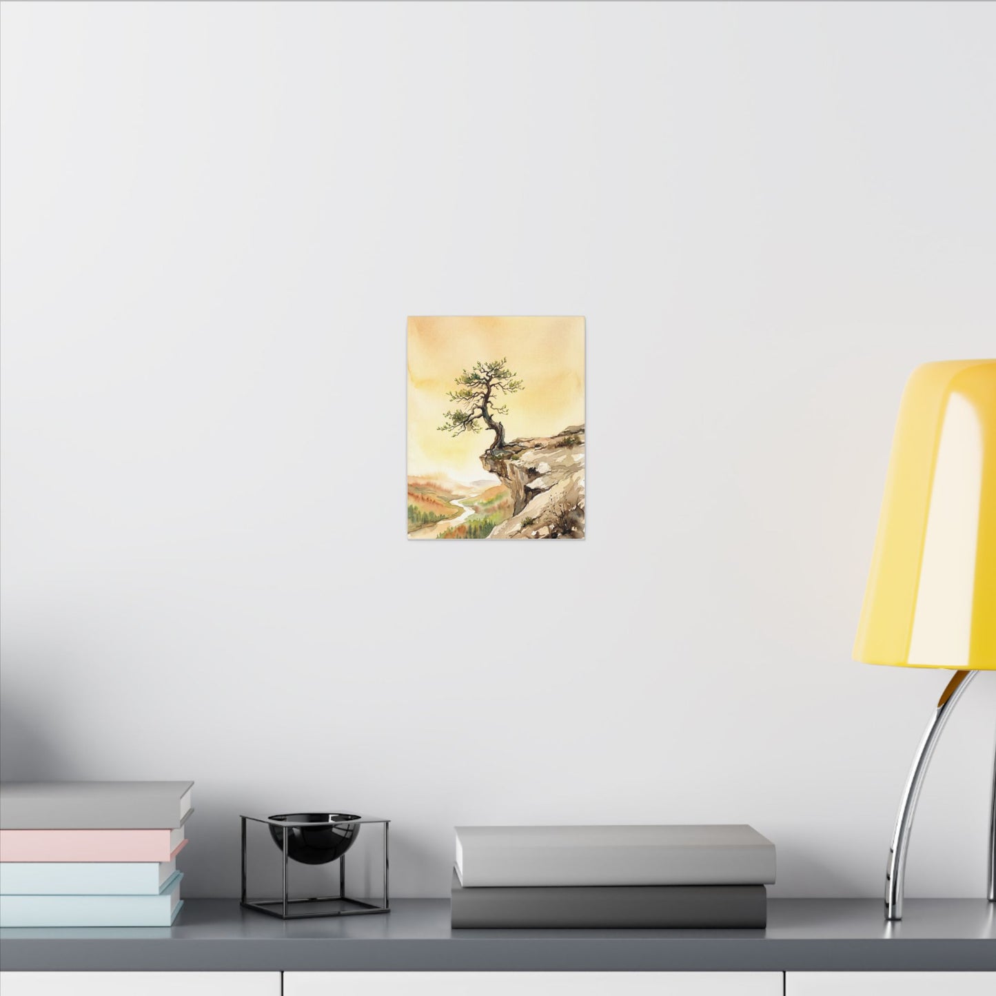 Golden Hour Pine Tree Canvas Art - Japandi Fukinsei