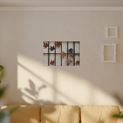 Japandi Shoji Screen in Overcast | Texture Canvas Art