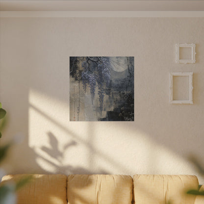Winter Wisteria Texture Canvas Art | Elegant Decor
