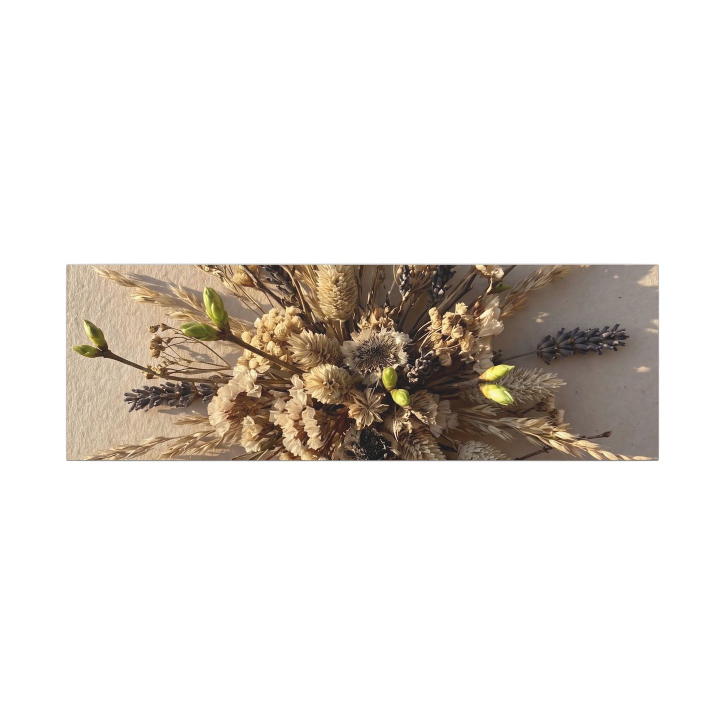 Dried Flowers Spring Canvas Art | Japandi Earthy Design