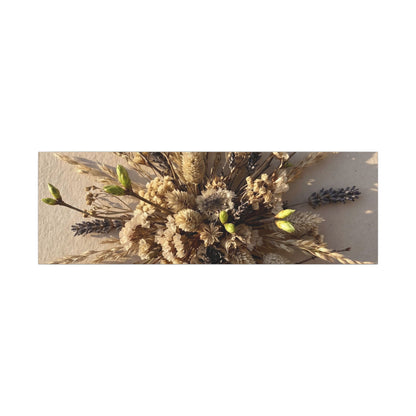 Dried Flowers Spring Canvas Art | Japandi Earthy Design