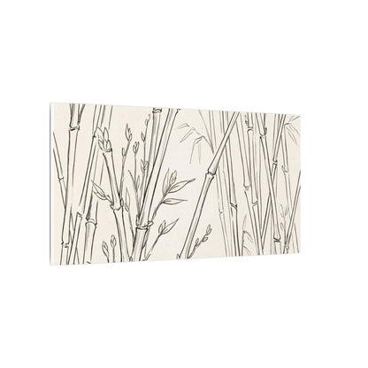 Candlelight Bamboo Grove Canvas Art - Japandi Fukinsei