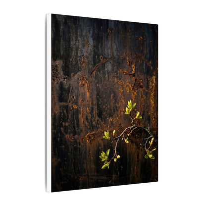 Golden Hour Rust Patina Canvas Art - Dark Japandi Fukinsei