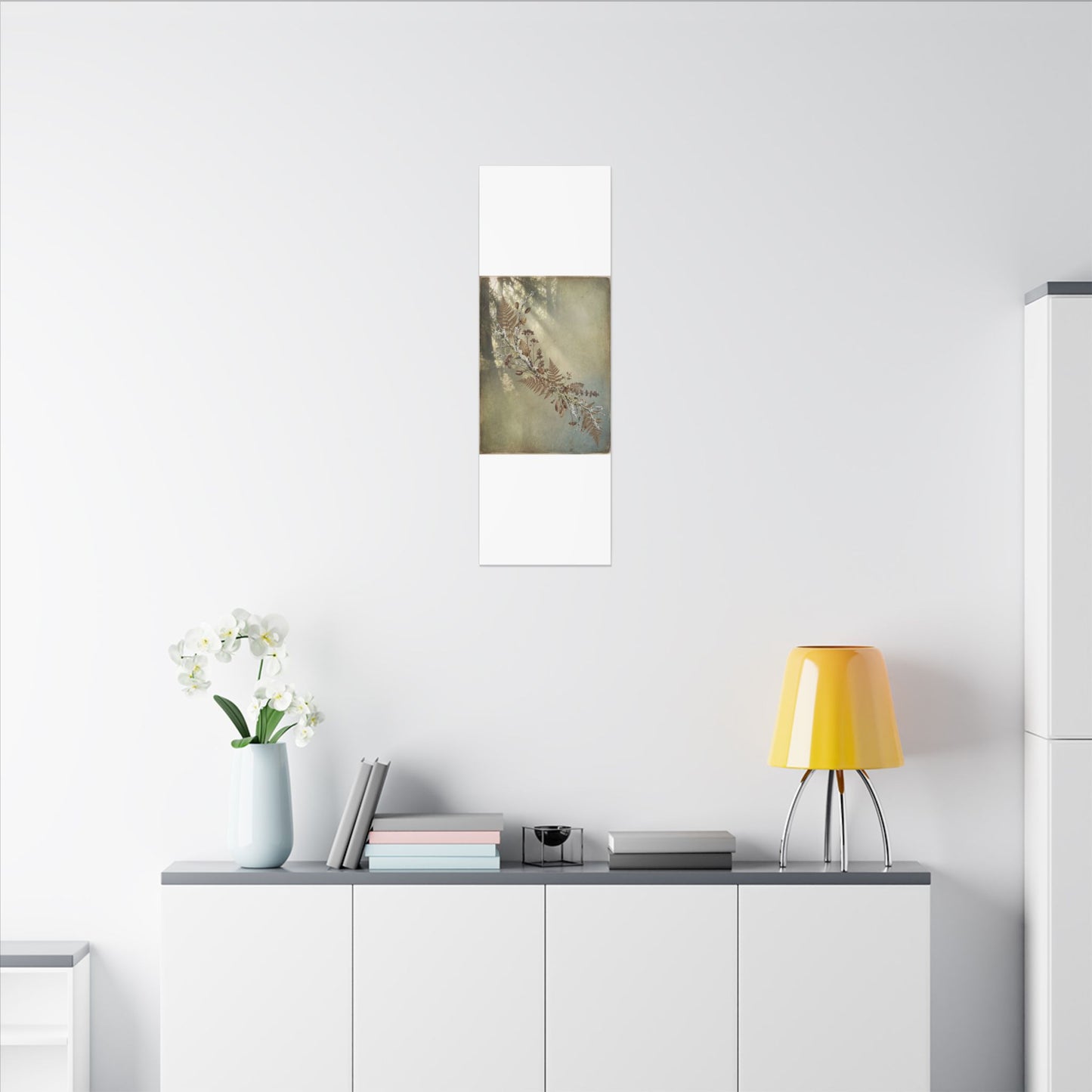Winter Dried Flowers Forest Whimsy Canvas Art | Earthy Decor