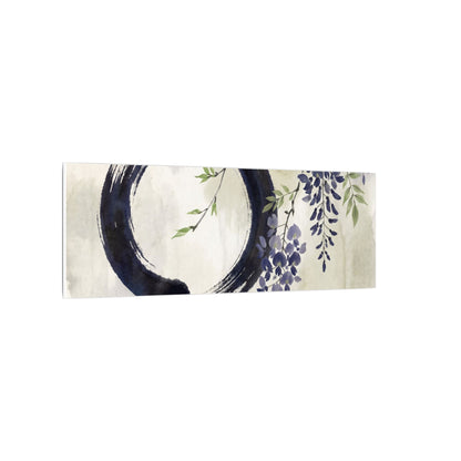 Wisteria Enso Canvas Art | Serene Zen Art